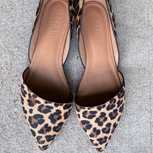 J. Crew Zoe Calf Hair D’orsay Flats
